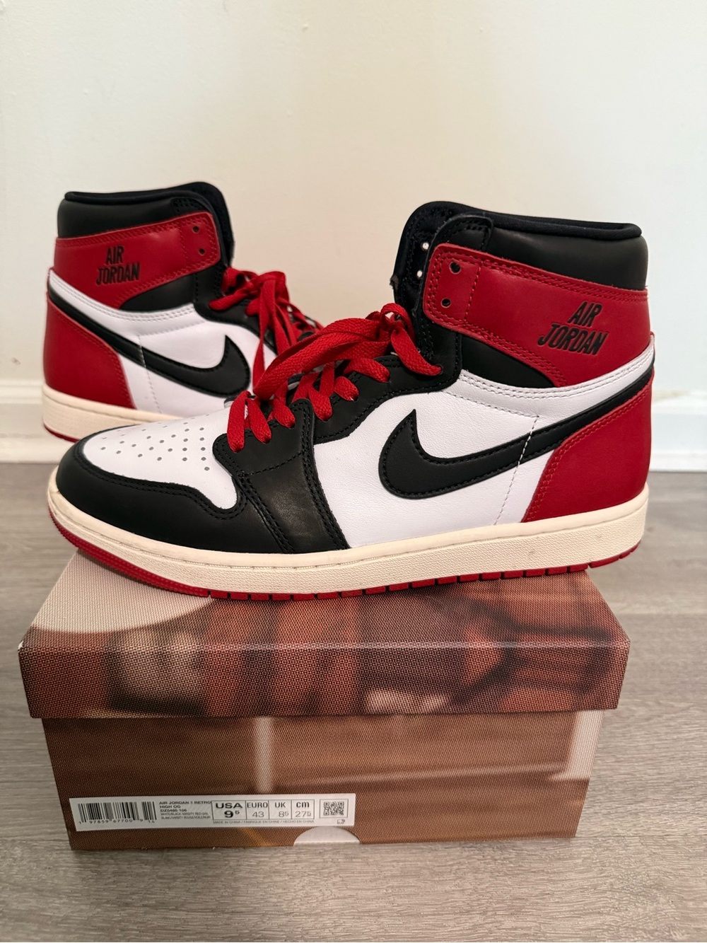 Jordan 1 Retro High OG Black Toe Reimagined
